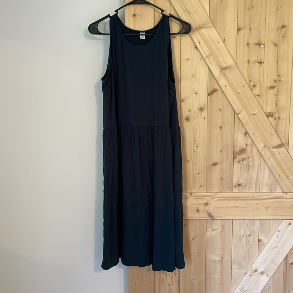 Old Navy Midi dress dark blue size L used condition